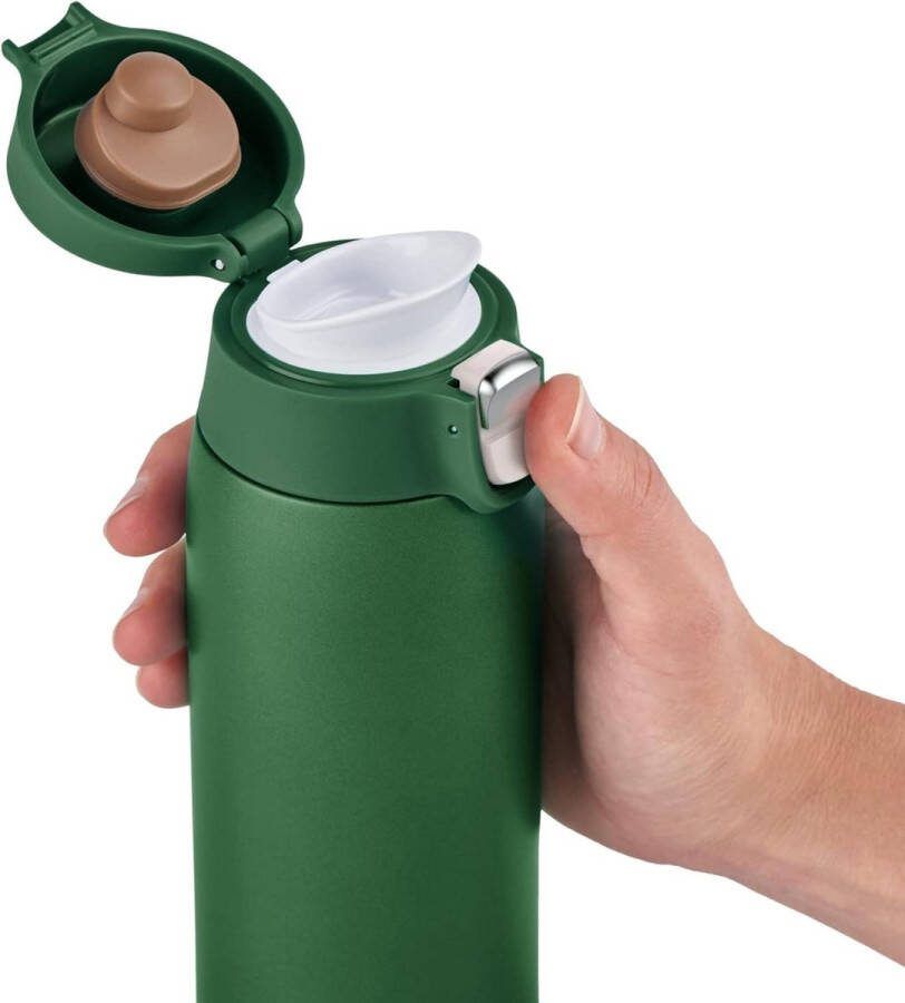 Travel Mug Light thermosbeker extra slank formaat roestvrij staal 04 L groen