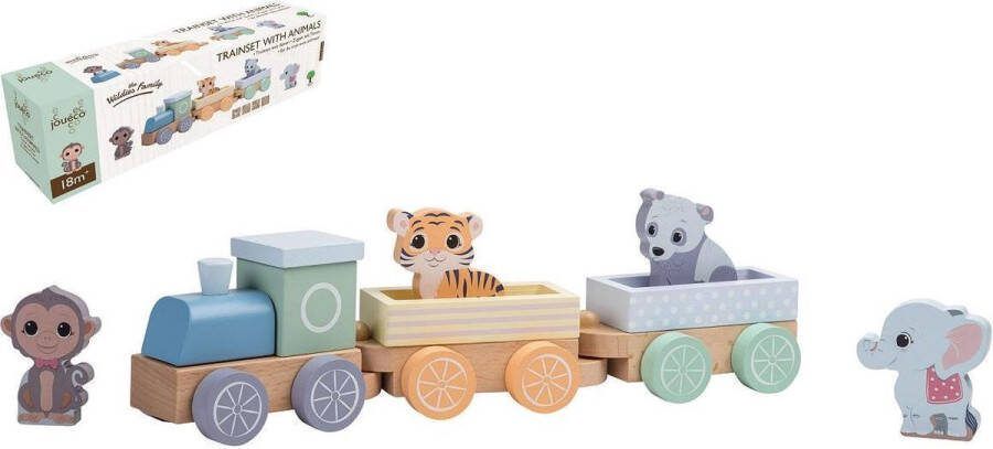Treinset The Wildies Family Hout 34 Cm 7-delig