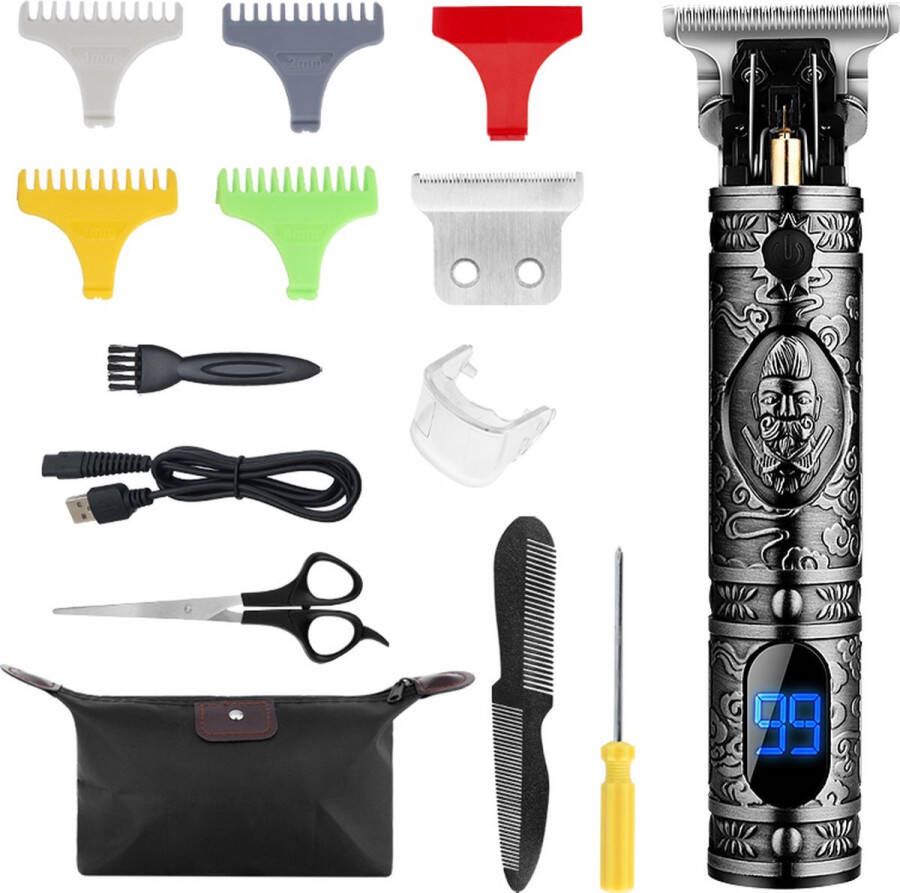 Trimmer Baard Tondeuse Mannen Draadloos Waterdicht Goud Vader Cadeautjes