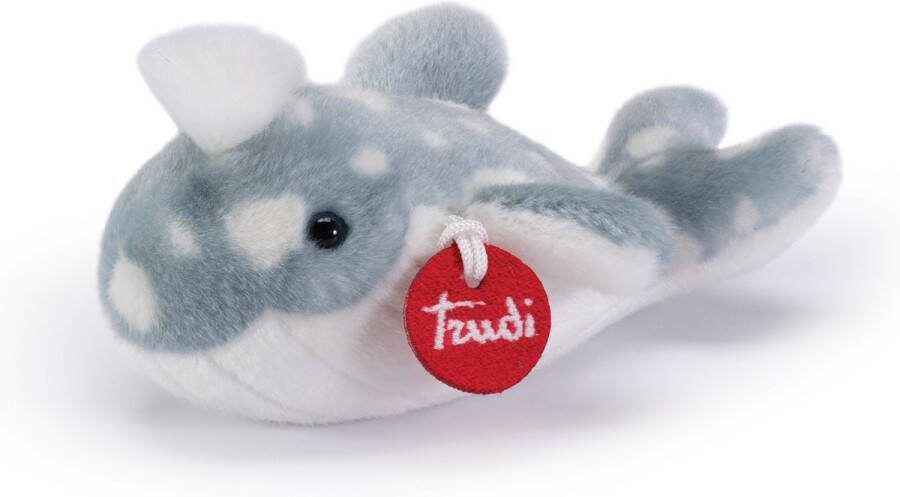 Trudi Trudini Walvis (XS-51351) Pluche knuffel Ca. 10 cm (Maat XS) Geschikt voor jongens en meisjes Blauw Wit