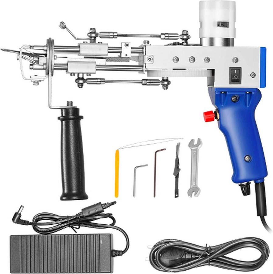 TD-01 Tufting gun Tufting Gun Beginnerspakket 2-in-1 Tuftgun Tuften Tufting Punch Needle Punch Borduurmachine Beginnerspakket Tapijt Maken Blauw