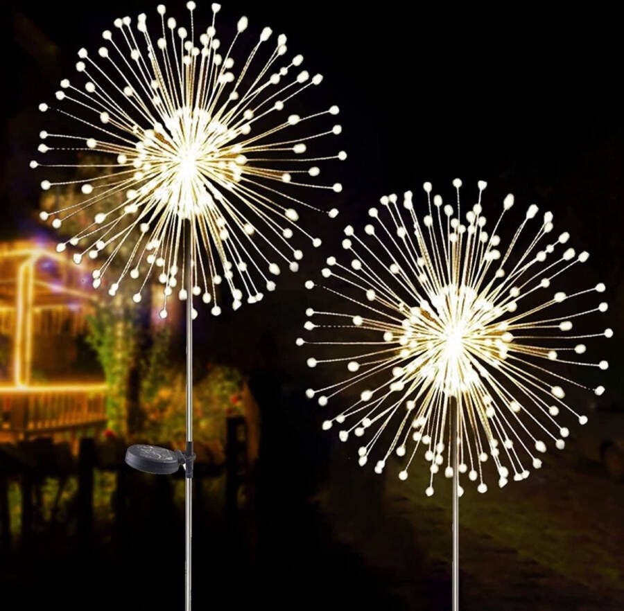 Tuin Decoratie Verlichting op Zonne Energie Fairy Lights Warm Wit 120 Leds Waterdicht Outdoor Solar Vuurwerk