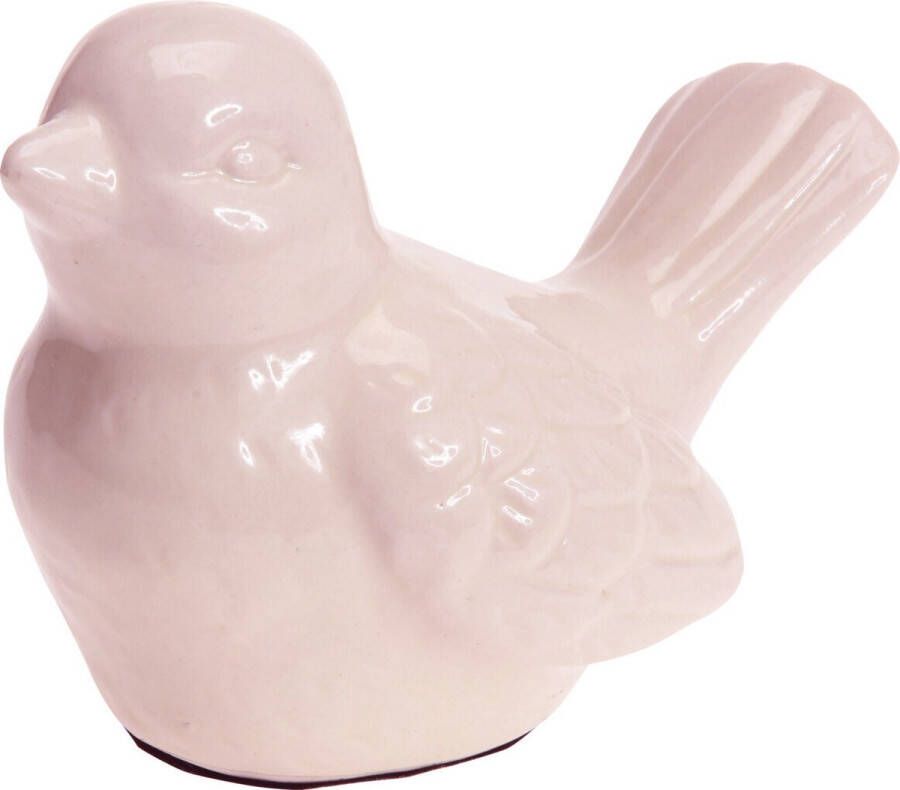 Merkloos Sans marque Tuinbeeld vogel roze staart omhoog 12 cm Tuin decoratie dieren beelden