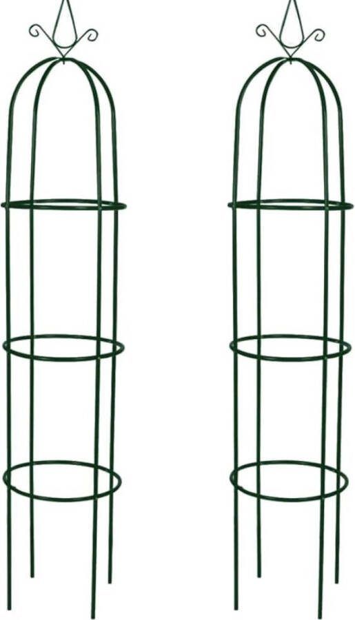 Tuinboog Rozenboog Klimplanten 2 ST 38B x 190H Zwart