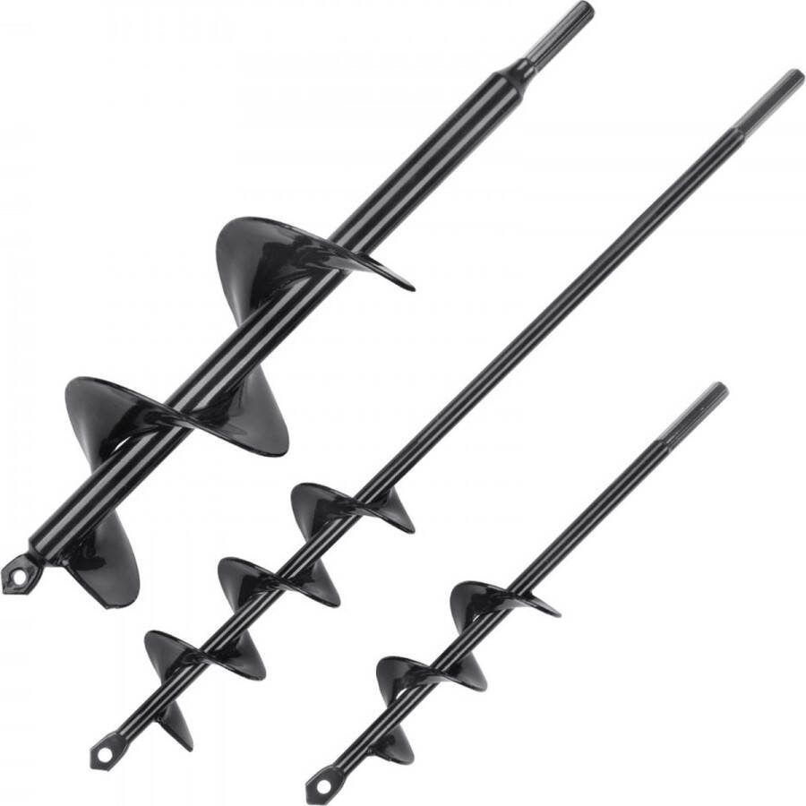 Tuinboor f38x220mm f48x370mm f77 6x300mm grondboor boor PCM stalen paalboor voor 3 8(9 53mm) zeskantboor schroevendraaier spiraalboor aardegatboor voor planten en zaadmenging