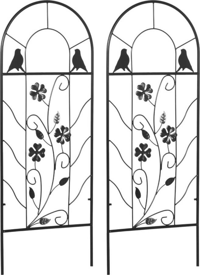 Tuindecoratie Hek Decoratie tuin Klimplantenrek Plantenrek 38 x 98 cm