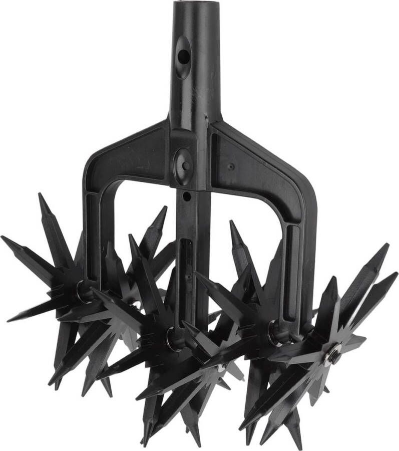 Tuinfrees 2-in-1 handmatige cultivator bebouwer rolcultivator tuingereedschap tuinfrees voor tuin gazon zaaivoorbereiding en losmaken van de grond