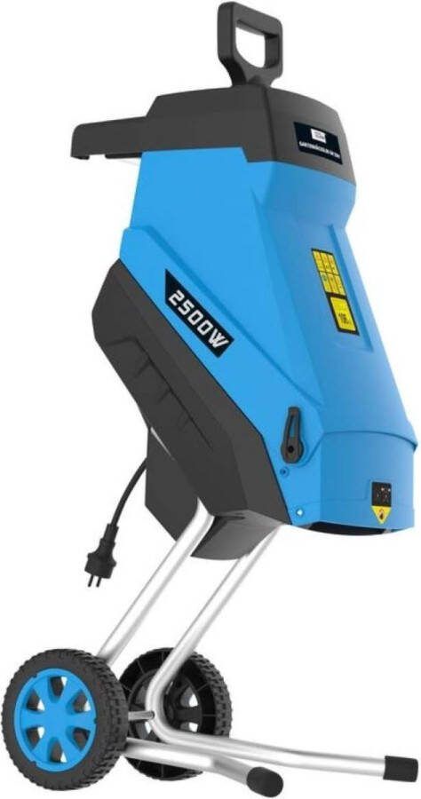 Tuinhakselaar Hakselaar (onderhoudsarm zelfsluitend opvangzak van 45 liter transportwielen 2500 W motorvermogen) 63 x 32 cm