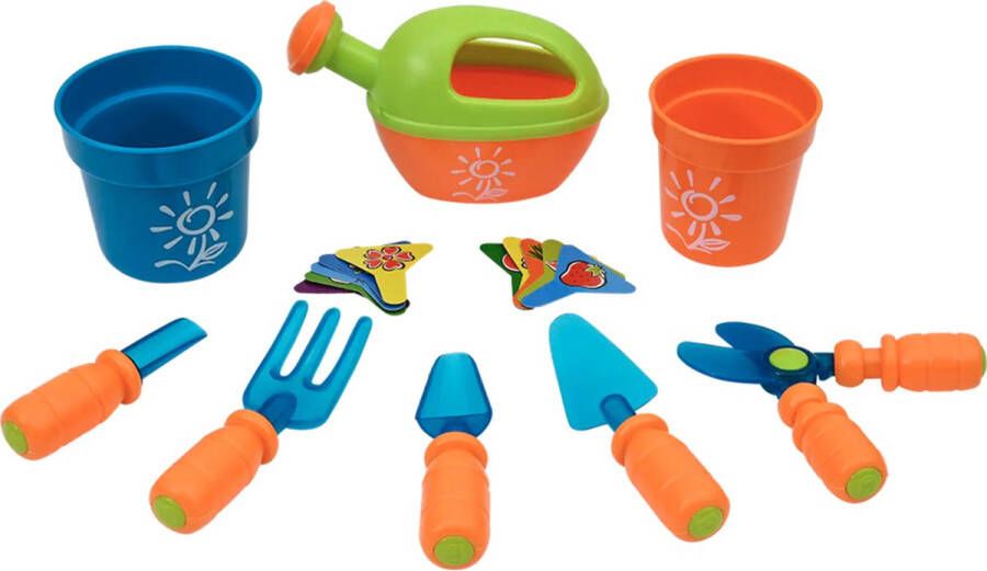 Tuinierset met opbergbox kinderen Strandspeelgoed kinderen strandschep buitenspeelgoed tuin speelgoed buiten spellen tuingereedschap set kind