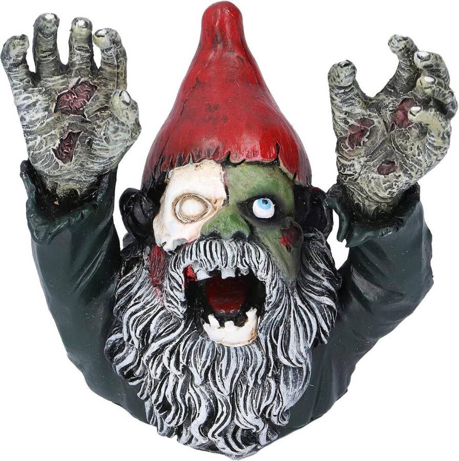 Tuinkabouter Dwerg Zombie Sculptuur Horror Decoratie Terras Buiten Gebruik Halloween Eng Kwaad