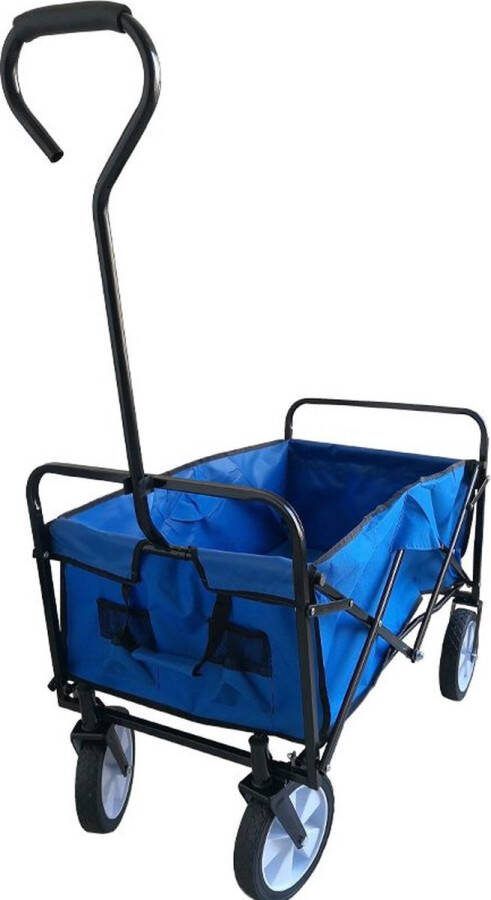 Tuinkar Bolderkar Tuinwagen 100L 90 kg Met handvat Blauw