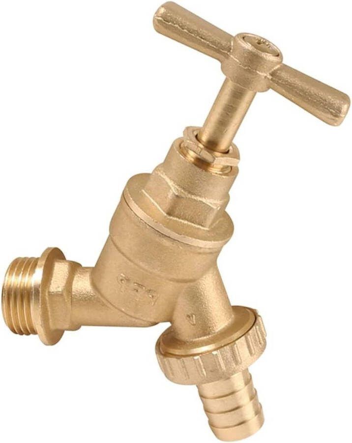 Tuinkraan Slang Union Bib Tap 1 2 BSP Voor Outdoor Gebruik Met Compressie Wandplaat Elleboog Door De Muur 15mm Koperen Buis Buitenkraan