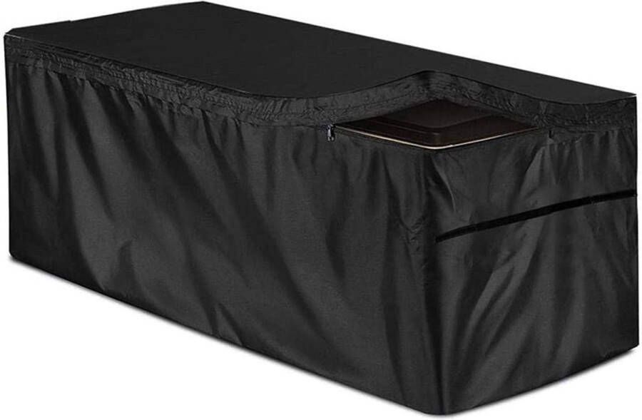 Tuinkussenkist multifunctionele kist kussenbox afdekking opbergbox beschermhoes tuinbox afdekzeil afdekhoes 100 graden waterdicht UV- en weerbestendig 123 x 62 x 55 cm