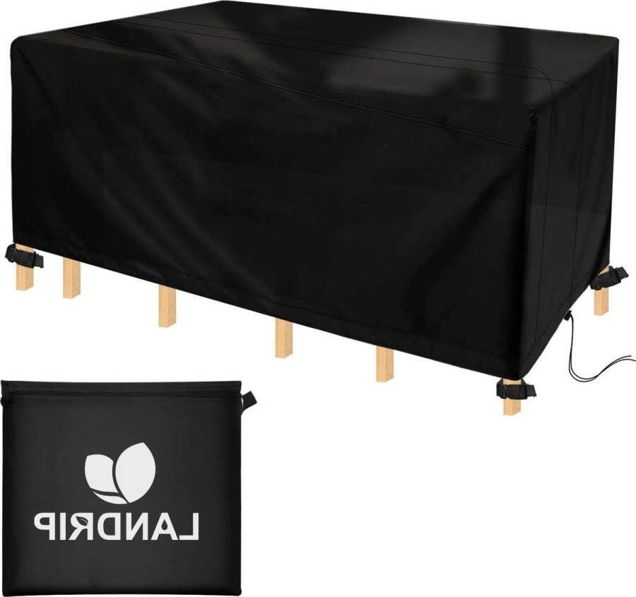 Tuinmeubelhoezen rechthoekig Waterdicht Winddicht Anti-uv 420D Oxford-stof Voor terrasmeubelset 213 x 132 x 72 cm chair cover with garden