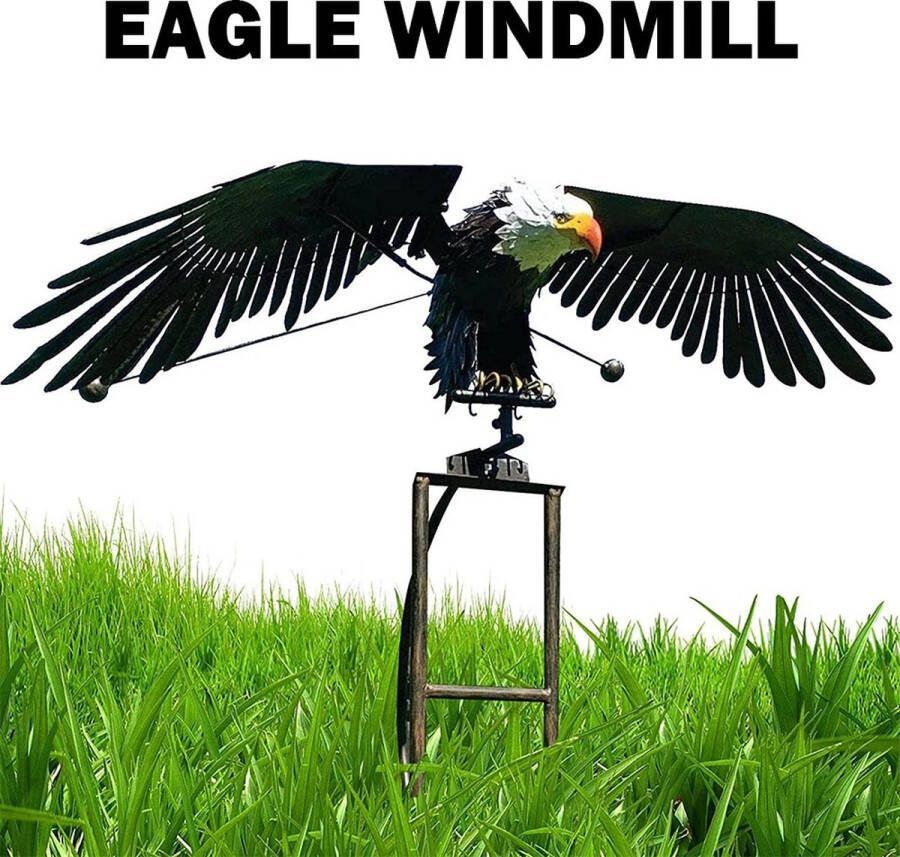 Tuinpaal Windmolen ijzeren Tuinarend Vogel Sculpturen Gazon Ornamenten Tuin Kunst Decor Voor Tuin Patio