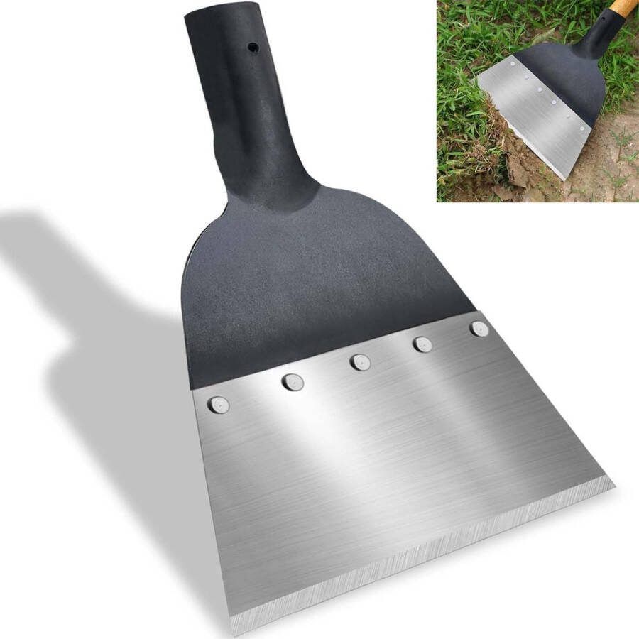 Tuinschep stalen reinigingsschep 21 cm multifunctionele reinigingsschep tuinhulp geschikt voor landbouw en tuin onkruid sneeuwschep ontdooien buiten huis boerderij