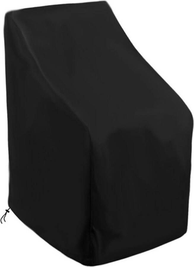 Tuinstoel Beschermhoes 120 x 65 cm Zwart Waterbestendig Bescherm je tuinstoelen met deze beschermhoes Tuinstoel Hoes