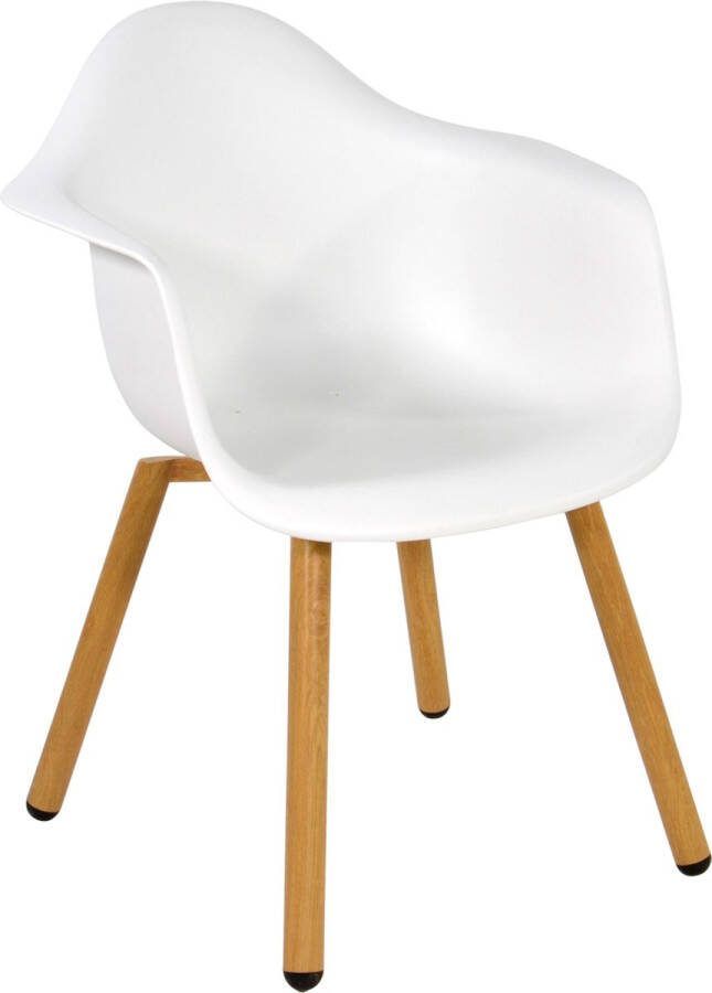 Lesli Living Montreux tuinstoel wit|naturel