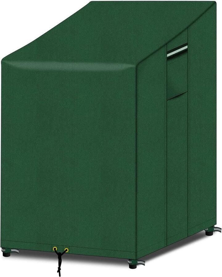 Tuinstoelhoes met ventilatieopening 600D Oxford stof waterdichte buitenstoelhoes 65x65x80 120cm (groen)