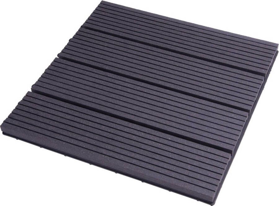 Tuintegels Terrastegels Vlondertegels 30x30cm Set van 11 stuks Grijs