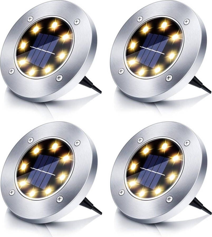 Tuinverlichting op Zonne-energie LED solar straatlantaarn Waterdicht wit energie-efficiëntie niveau A+