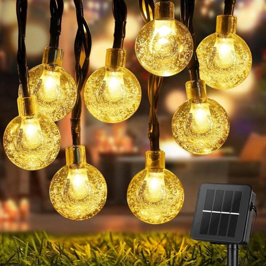 Tuinverlichting op Zonne-energie Solarverlichting Outdoor Fairy Lights 9M 60LEDs 8 Modi IP65 Waterdicht Tuin Bruiloft Feest Decoratie Warm Wit