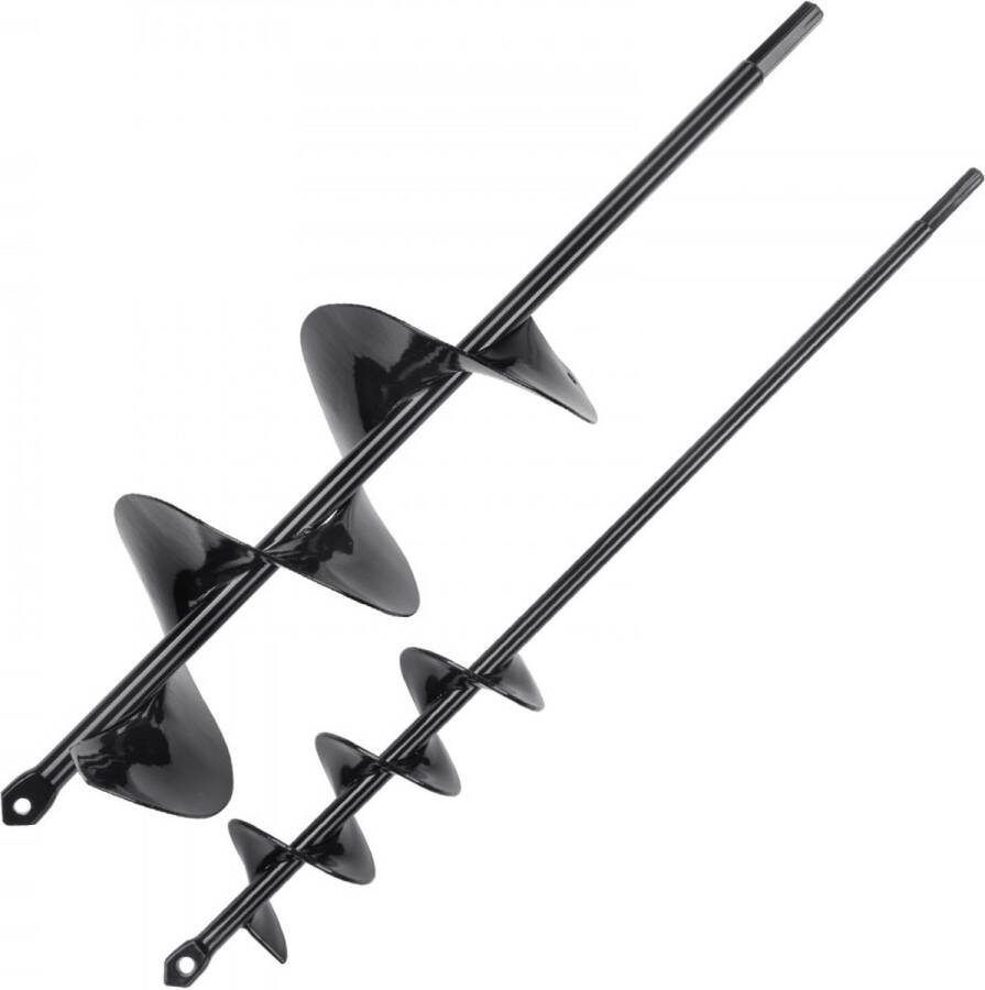 Tuinvijzel φ47x400m en φ97x400mm grondboor voor elektrische boor PCM stalen paalvijzel geschikt voor 3 8(9 53mm) zeskantboormachine draaivijzel aardegatboor voor het planten en mengen van zaden