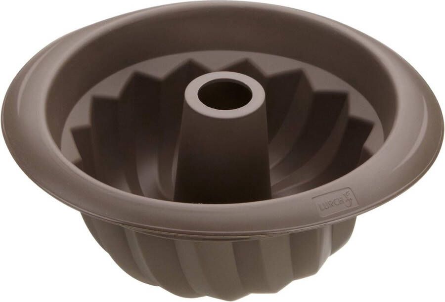 Tulband cakevorm van 100% BPA-vrij platina siliconen Ø 22 x 10 cm bruin
