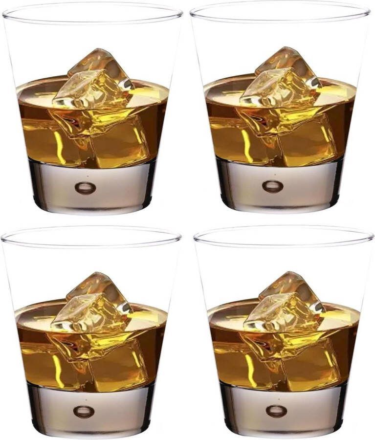 Tumbler whiskyglazen set van 4 330 ml vaatwasmachinebestendig voor thuis en feestjes