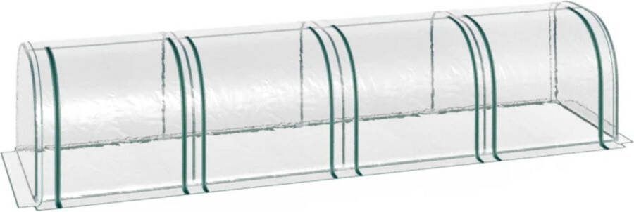 Zenzee Tunnelkas Tuinkas Kweekkas Broeikas Kweektent Kas 395 x 100 x 80 cm