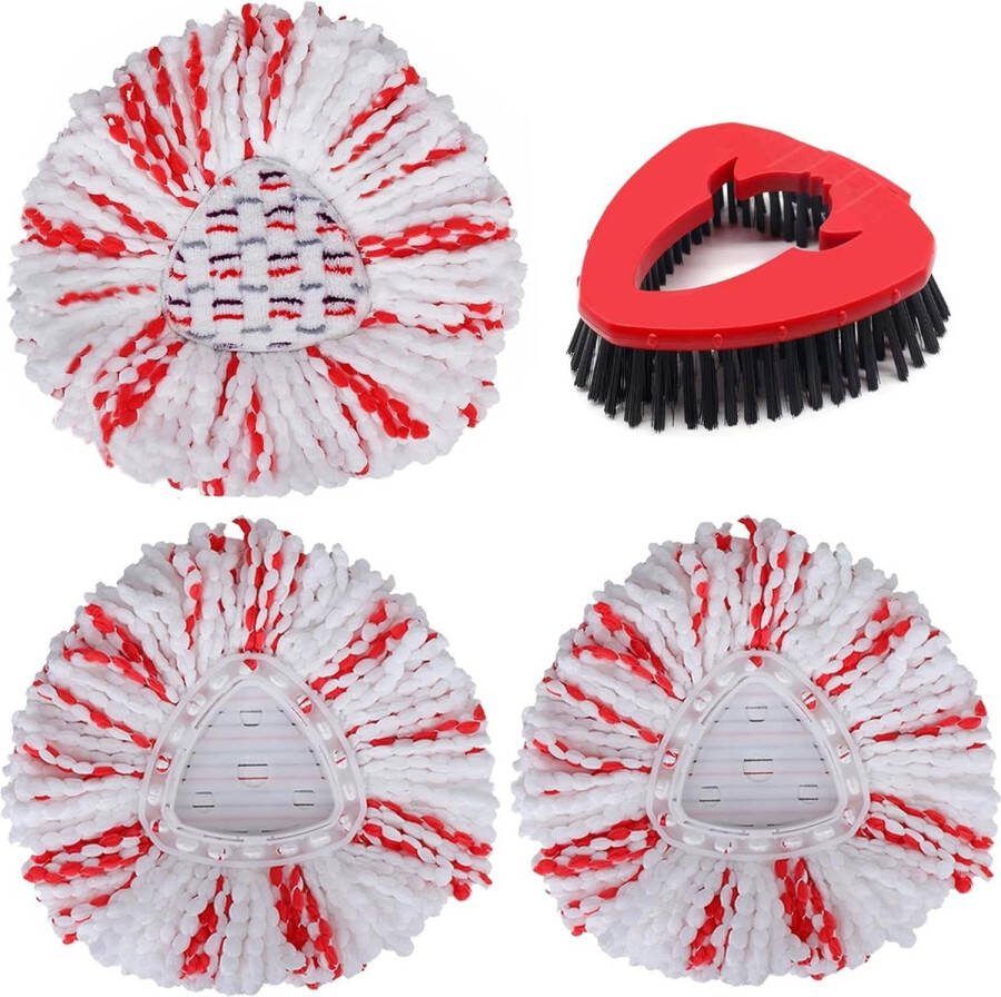 Turbo Mop Hoofd Compatibel met Vi leda 3 in 1 Mop Verbeterde Verdikte Microfiber Mop Refill Natte & Droge Vloeren Reiniging