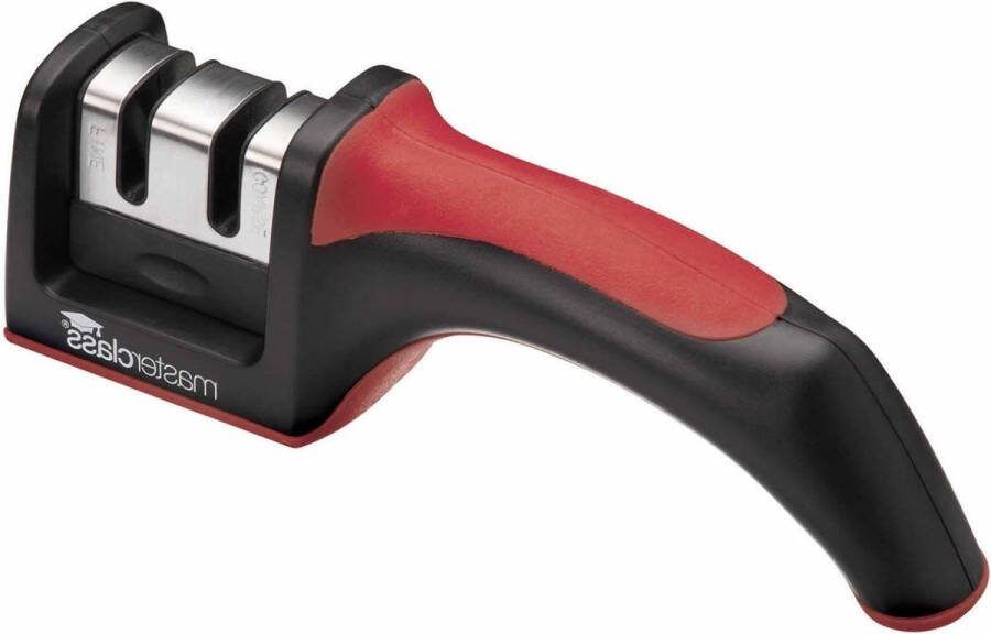 Tweefasige Pull-Through messenslijper- en scherper MasterClass met antislip handvat