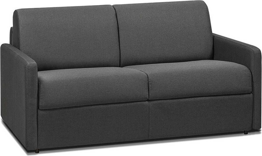 Tweezits express bedbank CALIFE van stof grijs slaapafmeting 120 cm L 150 cm x H 85 cm x D 94 cm