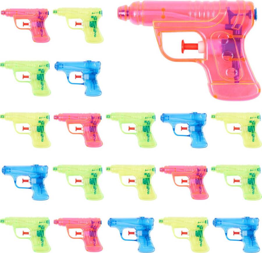 20 Mini Waterpistool Speelgoed voor Kinderen Jongens & Meisjes 11cm Verjaardagen Kinderfeestjes Uitdeelcadeautjes Traktaties Zwembad & Strandfeesten