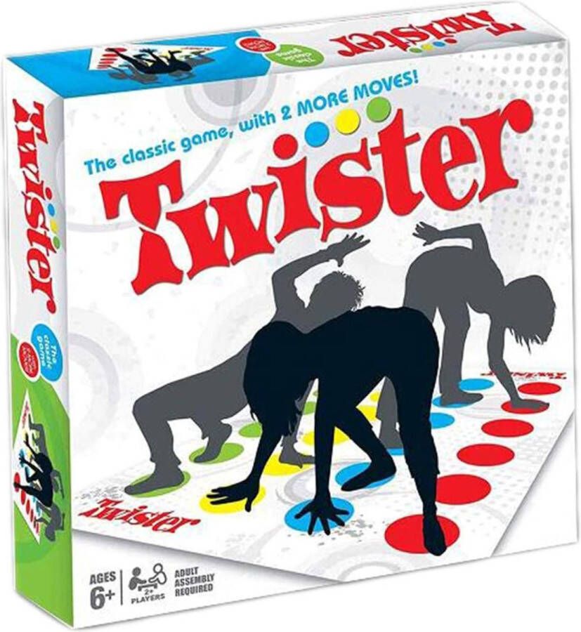 Twister-spel behendigheidsspel Actiespel voor kinderen en volwassenen picknickfeesten buitensportspeelgoed familiebijeenkomsten voor volwassenen familiespel gezelschapsspel leuk spel voor verjaardagen van kinderen 2-4 personen vanaf 6 jaar