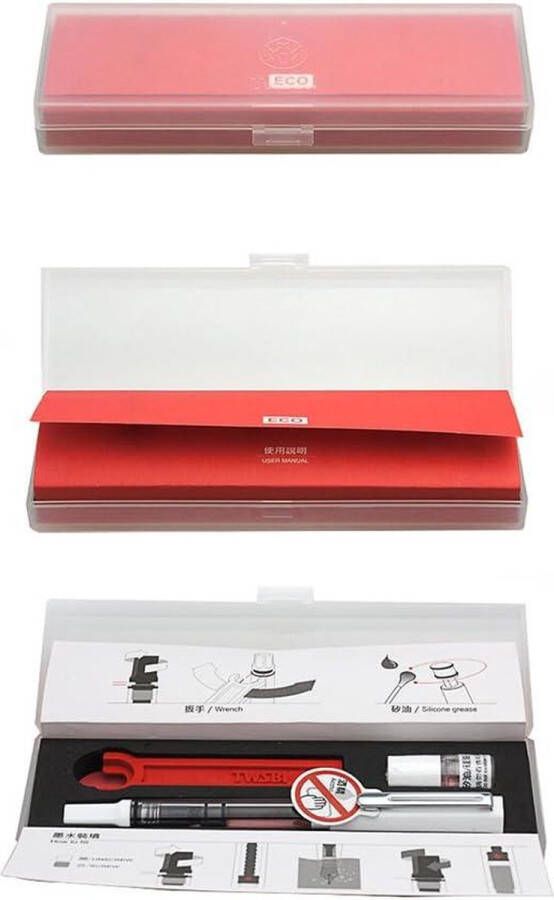 TWSBI Eco wit lente M vulpen demonstrator zuigervuller piston vulpen voor kinderen