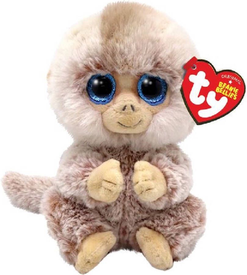 Ty Beanie Babies Bellies Stubby Monkey Knuffel 15 cm