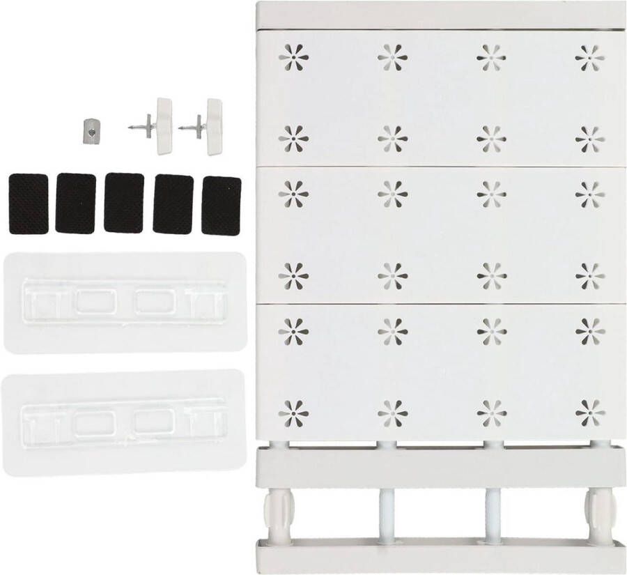 Uitbreidbare Planken Kastspanningsplank Verstelbaar Telescopisch Opbergrek Garderobespanningsplank Divider 24cm Breedte(Length 38‑55cm) Opbergrek
