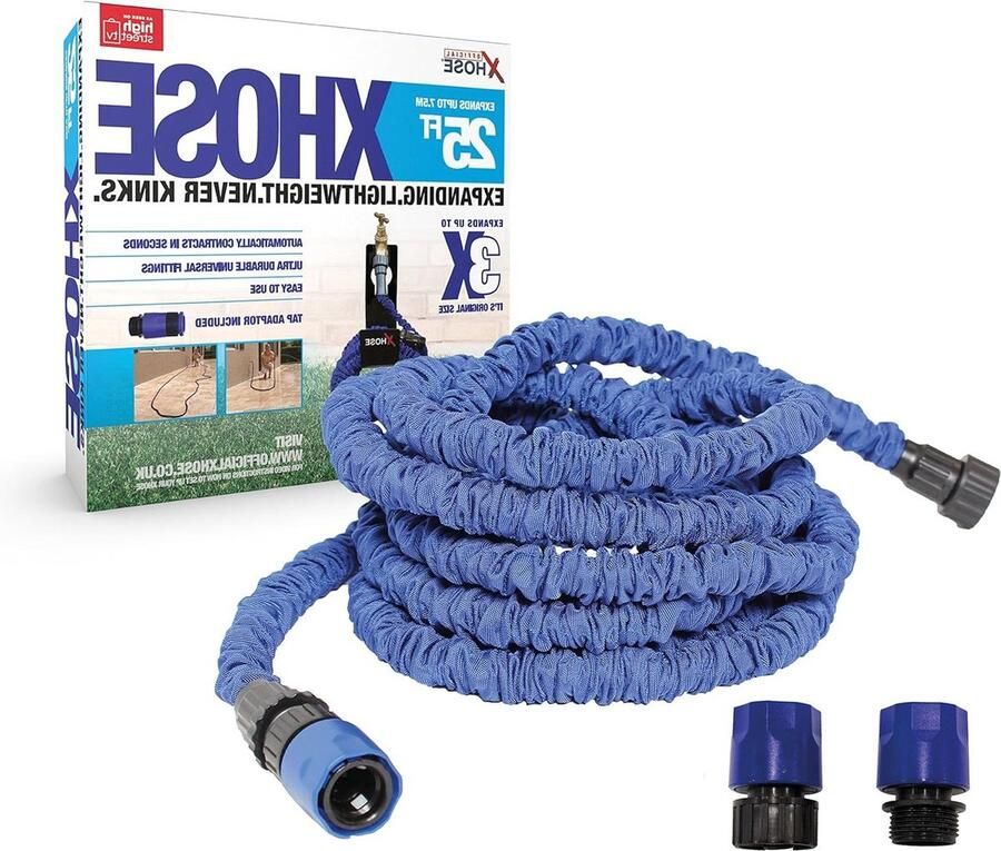 Uitbreidende Tuinslang XHose met Bonus Adapter 76 m Blauw