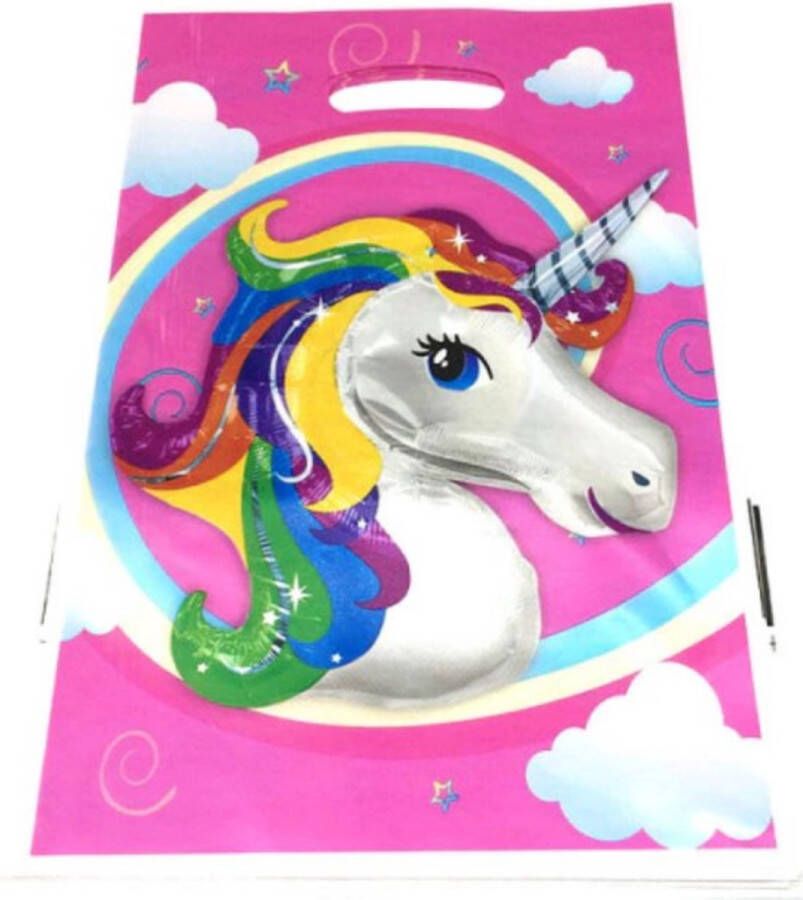 Uitdeelzakjes Unicorn roze 10 Stuks Uitdeelzakjes Traktatie zakjes voor Uitdeelcadeautjes Uitdeelzakjes Kinderfeestje Unicorn verjaardag Snoepzakjes