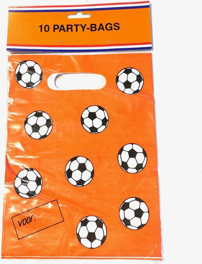 Uitdeelzakjes Voetbal 10 Stuks Uitdeelzakjes Traktatie zakjes voor Uitdeelcadeautjes Uitdeelzakjes Kinderfeestje Oranje Snoepzakjes