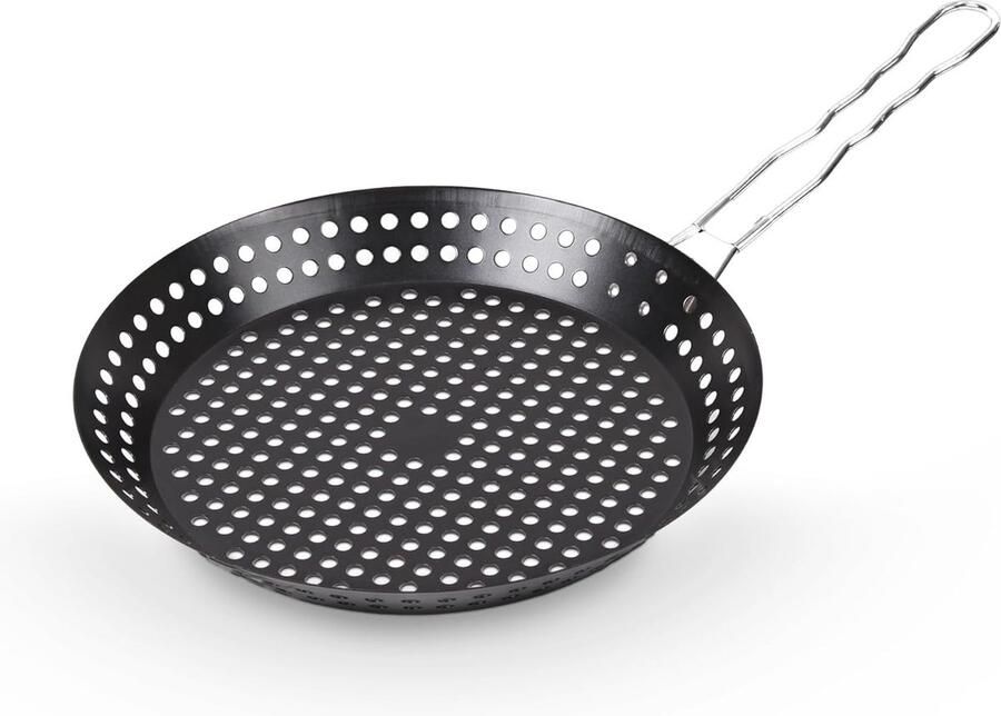 Uitgebreide Grillpan Met Antiaanbaklaag En Opvouwbare Handgreep Voor Barbecue