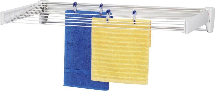 Uittrekbare Telegant 81 Protect Plus Wanddroger Compact formaat wasrek Badkamer en balkon Hangende wasdroger