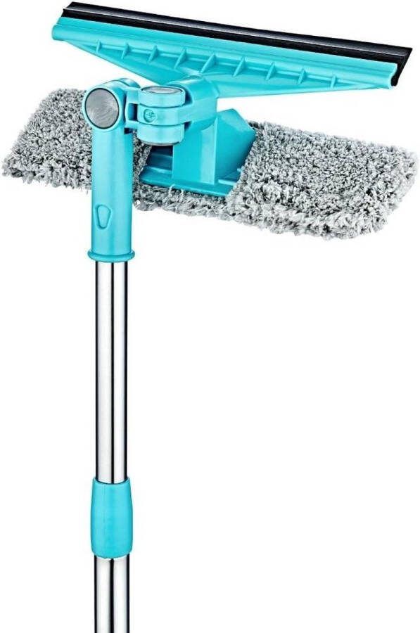 Uittrekbare Telescoop Raamwisser 130 cm Streepvrije Raamreiniger met Microvezel Overtrek ramenwasser telescopische