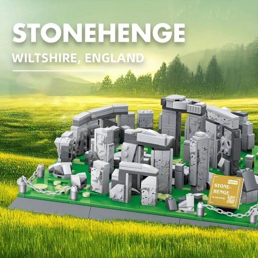 UK's Stonehenge 735 stuks bouwstenen vergelijkbaar met het bekende merk uit DK