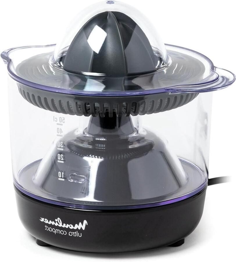 Ultra Compact Elektrische Sapcentrifuge 450 ml Volume Sinaasappelpers en Citruspers Automatische In- en Uitschakeling 25 W Zwart citruspers