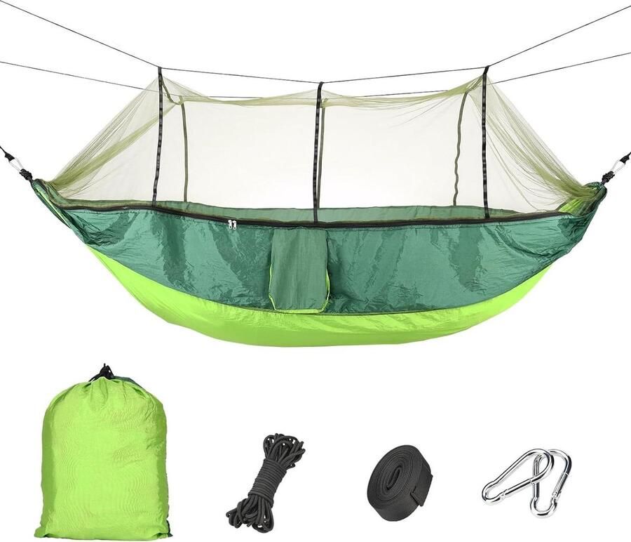 Ultralichte camping hangmat voor comfortabele nachten in de natuur