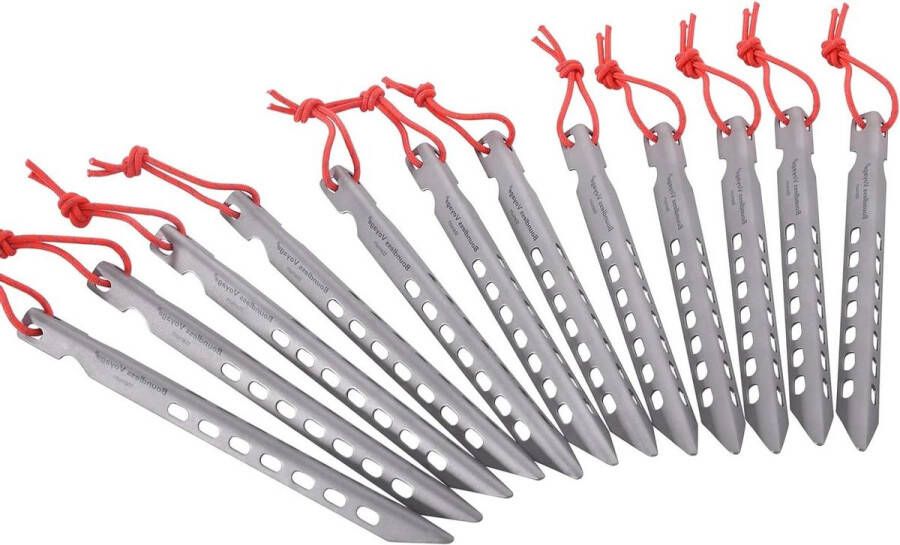 Ultralichte Tent Nagels Campingtent Stakes voor buiten Draagbare Haringen Tentpalen 12 Stuks