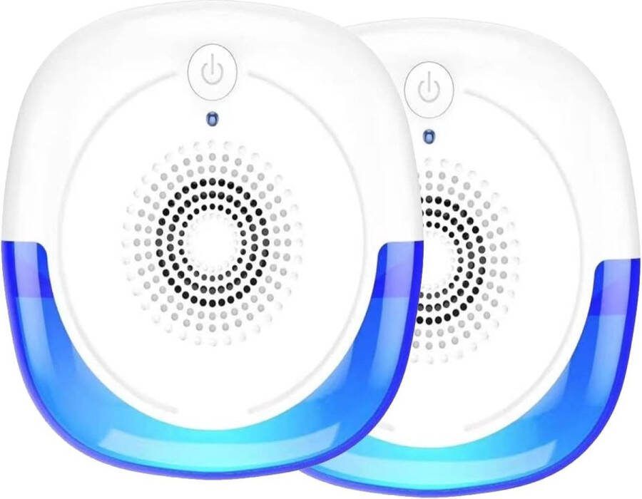 Ultrasone Ongediertebestrijder Plug-in Indoor Repellent Effectief tegen muizen insecten mieren muggen ratten spinnen kakkerlakken Set van 2 stuks