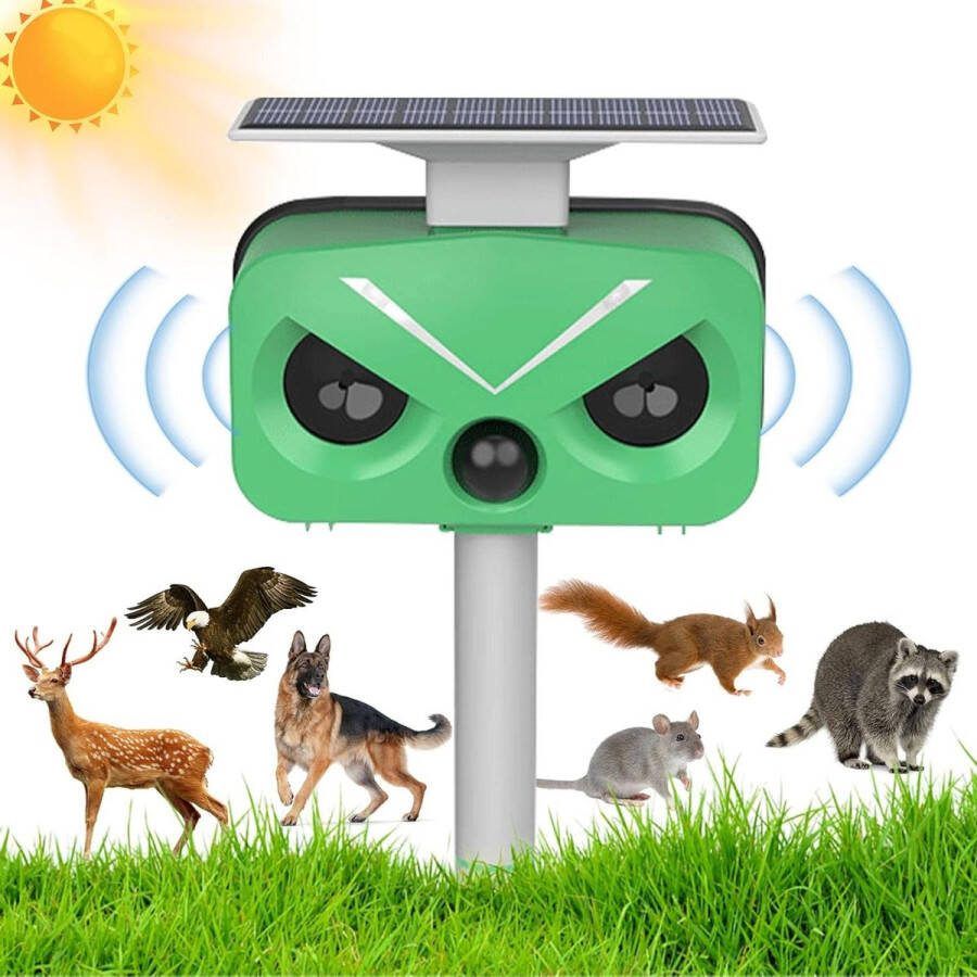 Ultrasoon geluid afweermiddel voor duiven IP66 waterdicht vogels honden katten muizen vossen dieren